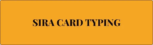 SIRA Card Typing
